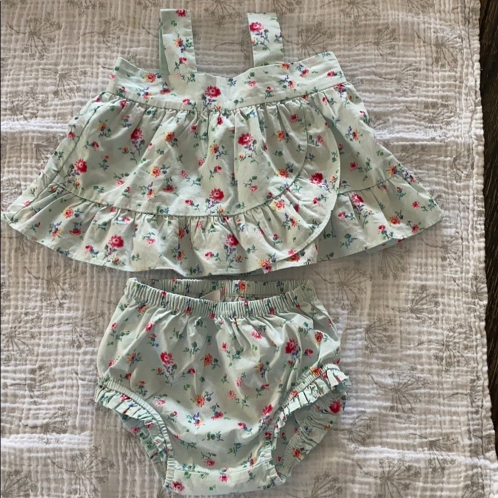 Baby Gap Floral Bloomer Two Piece Set